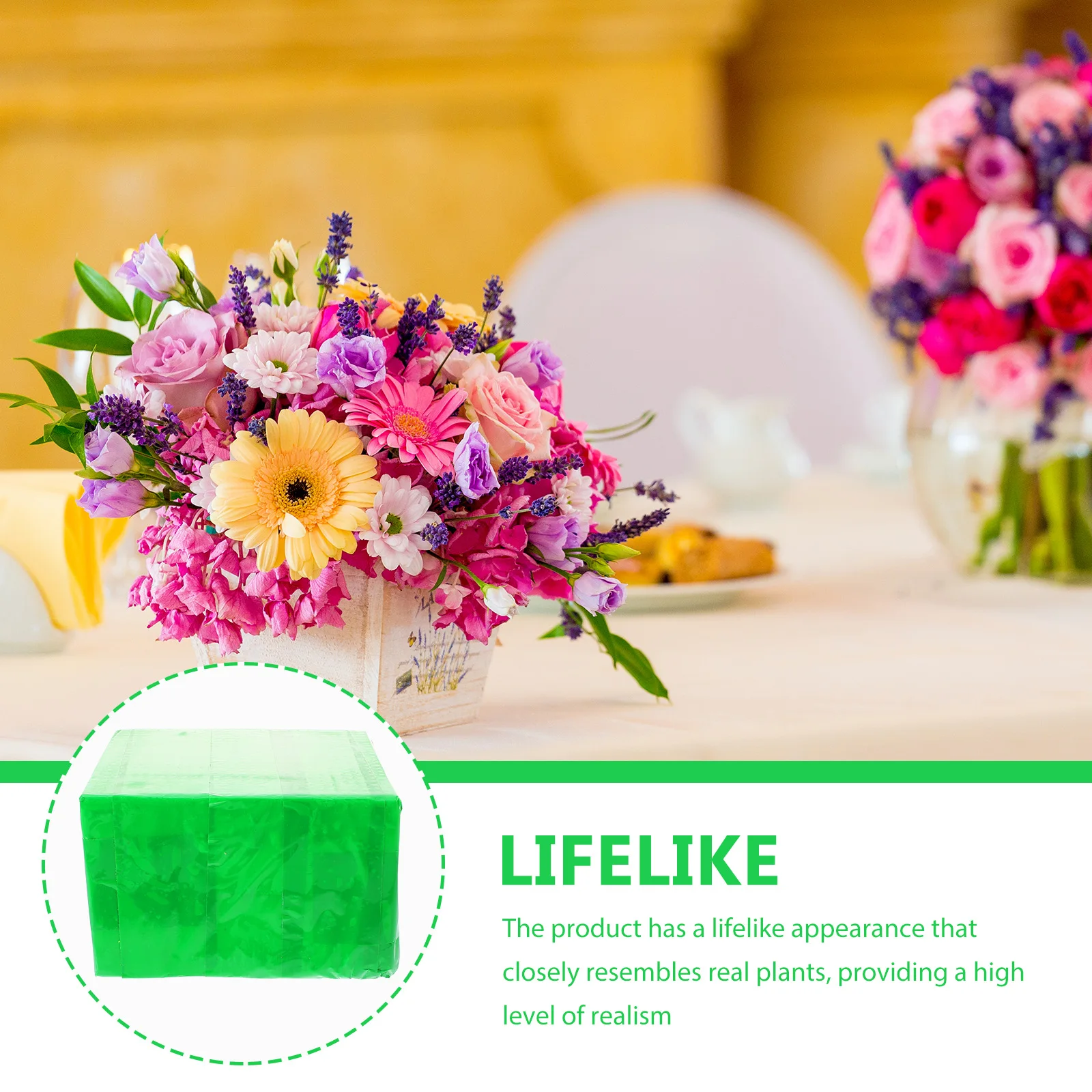 Wedding Floral Foam Board Square Thick Durable Flower Arrangement Base Realistic Foam Blocks for Plants DIY Flower Mud Florist
Wedding Floral Foam Board Square Thick Durable Flower Arrangement Base Realistic Foam Blocks for Plants DIY Flower Mud Florist