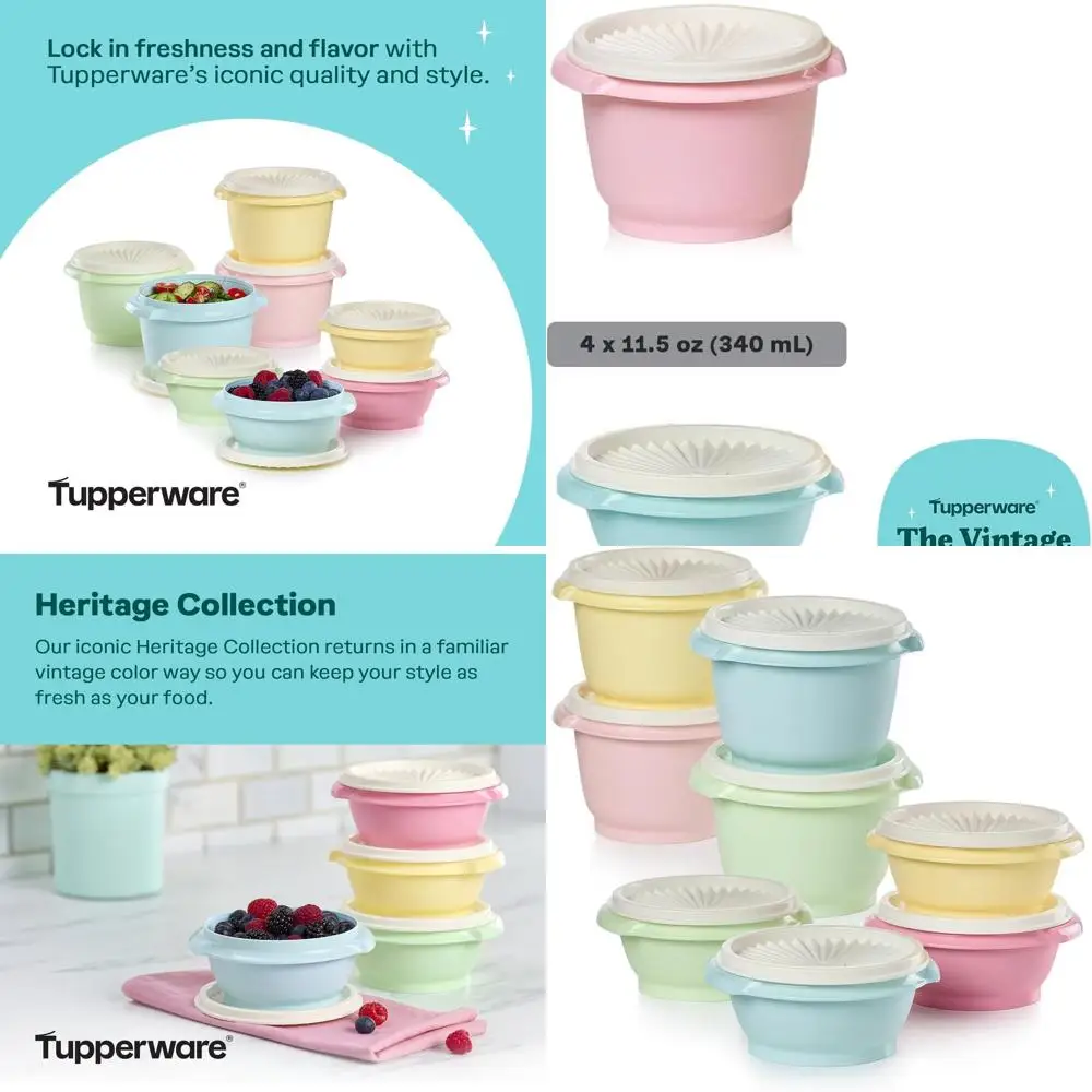 Vintage-Style 16-Piece Food Storage Set: 8 Containers with Lids, Dishwasher Safe, BPA-Free
Vintage-Style 16-Piece Food Storage Set: 8 Containers with Lids, Dishwasher Safe, BPA-Free