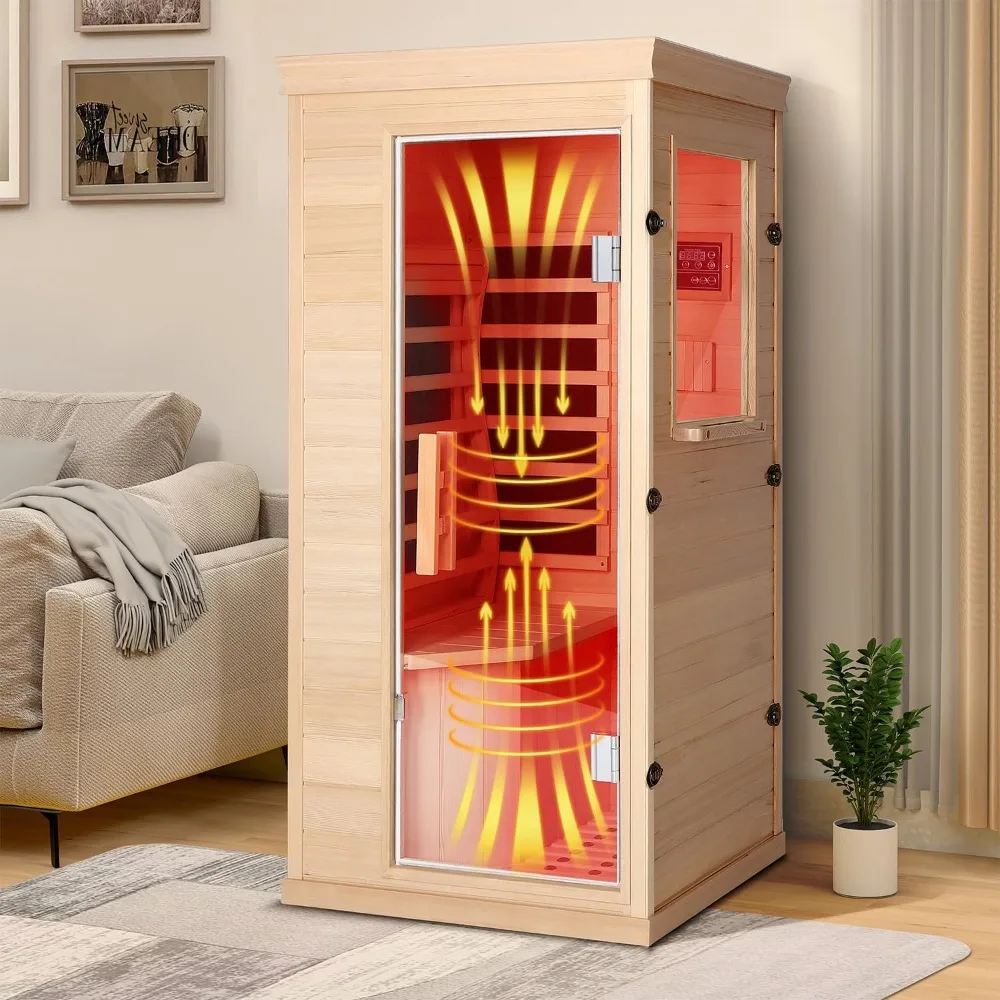 Mini Traditional Indoor Dry Sauna for Home 4 Full Spectrum Heaters Panels, Bluetooth Speaker, Tempered Glass Door(850W/110V)
Mini Traditional Indoor Dry Sauna for Home 4 Full Spectrum Heaters Panels, Bluetooth Speaker, Tempered Glass Door(850W/110V)