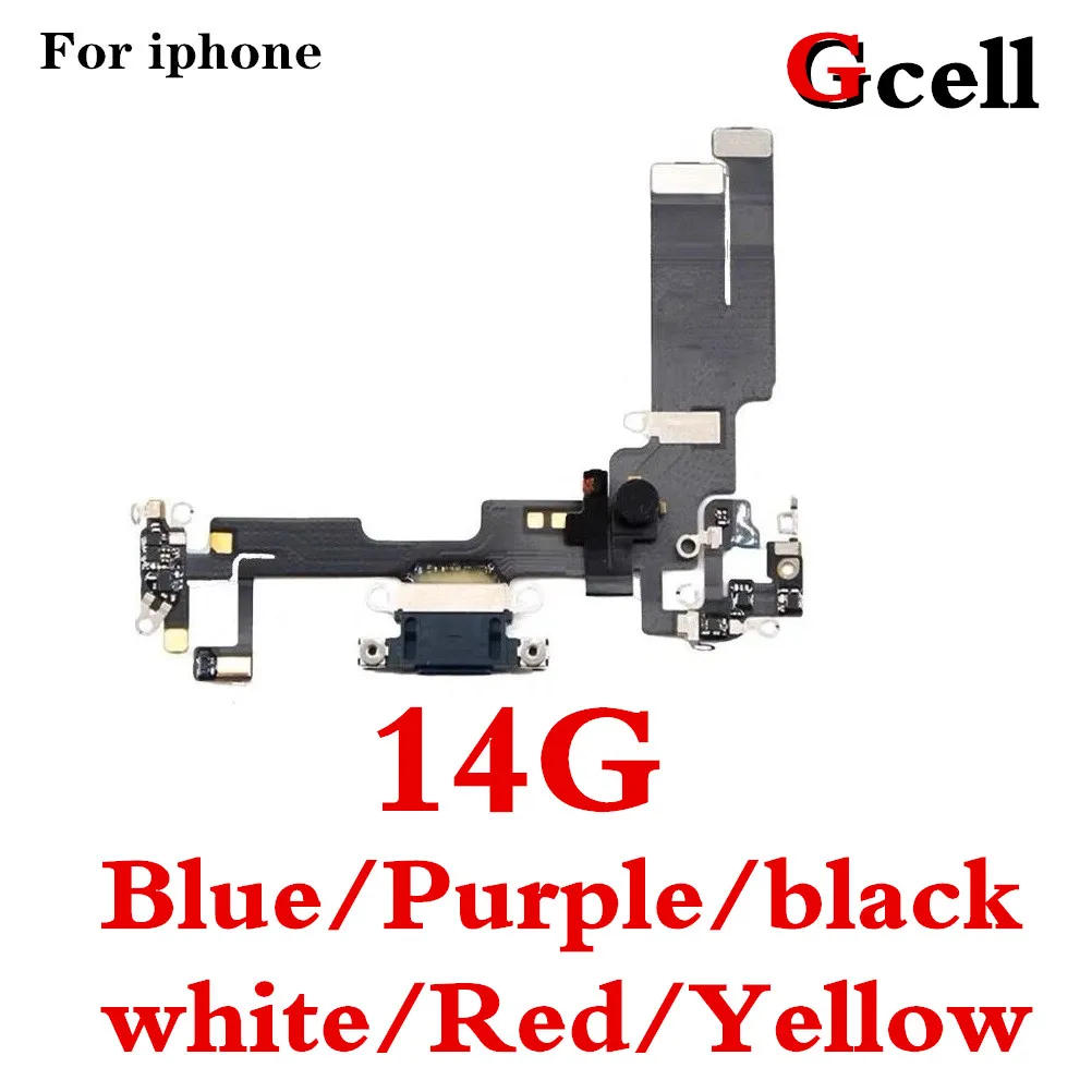 Gcell 1PCS Charging Port Charging Flex cable Original For Iphone 14 Blue Purple Black White Red Yellow Colour Repair Port
Gcell 1PCS Charging Port Charging Flex cable Original For Iphone 14 Blue Purple Black White Red Yellow Colour Repair Port