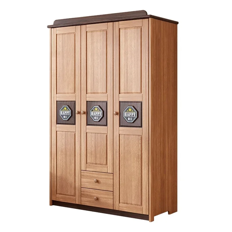 1 Walnut children's wardrobe, teenage wood wax oil three door wardrobe, household children's storage cabinet
1 Walnut children's wardrobe, teenage wood wax oil three door wardrobe, household children's storage cabinet