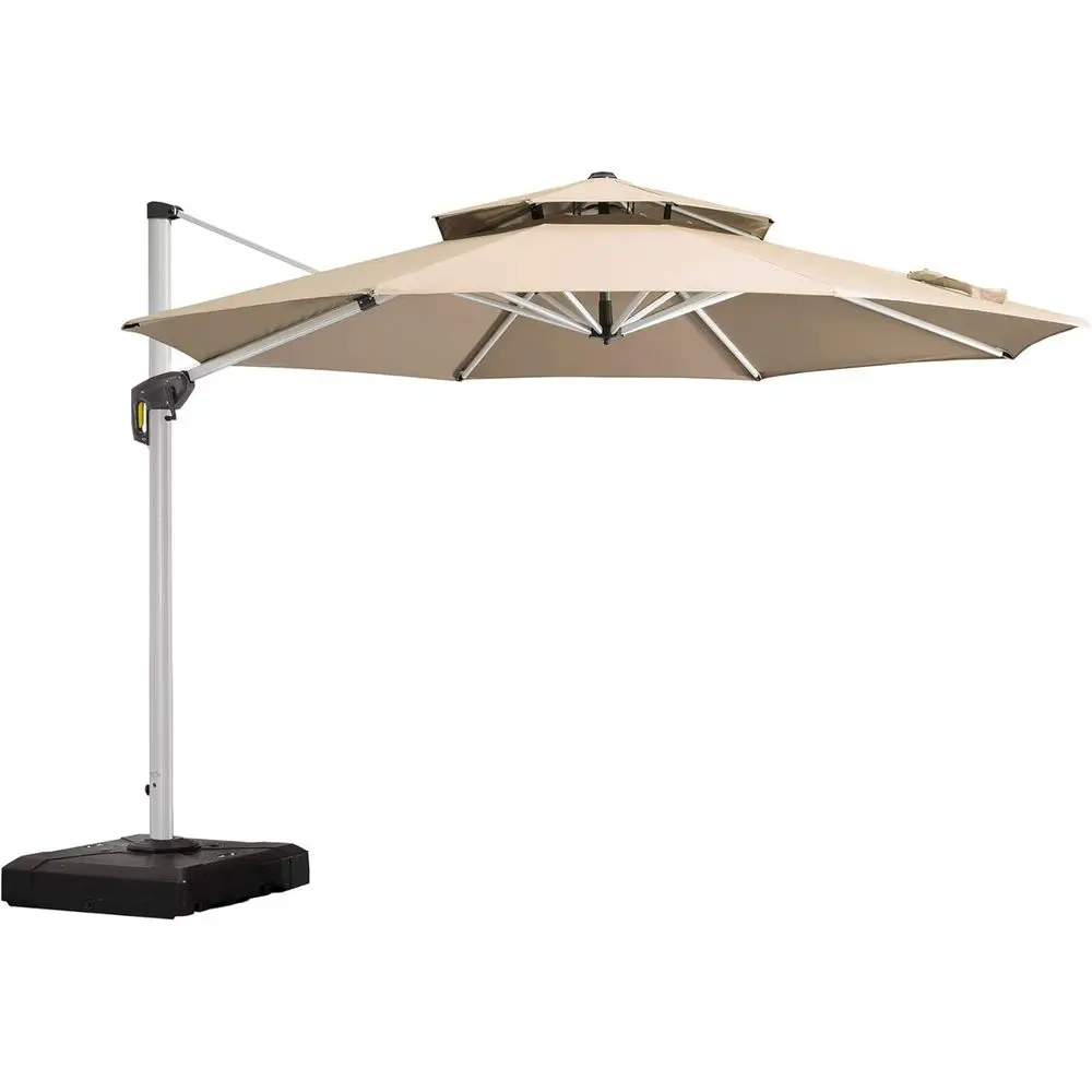 Large Round Cantilever Patio Umbrella - Heavy Duty Windproof, Beige for Outdoor Deck, Garden, and Pool
Large Round Cantilever Patio Umbrella - Heavy Duty Windproof, Beige for Outdoor Deck, Garden, and Pool