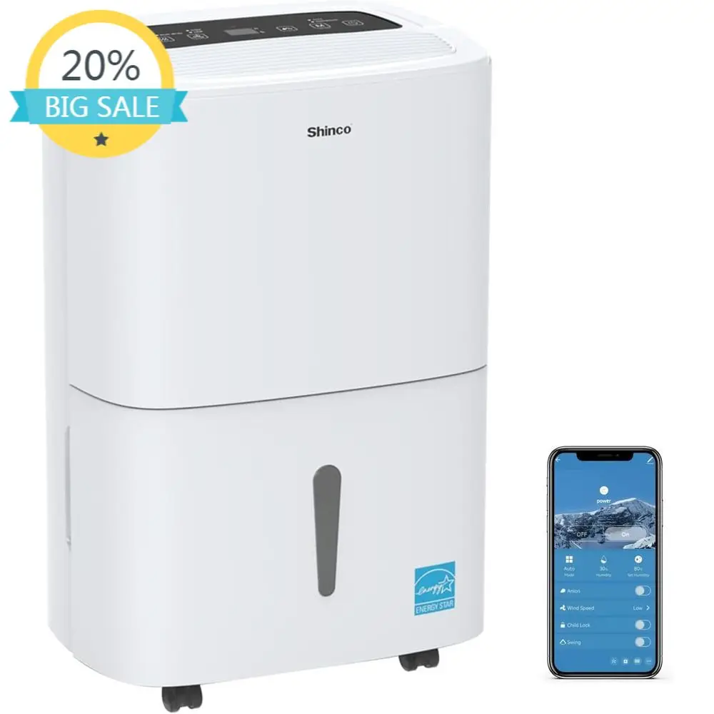 7,000 Sq. Ft. High-Efficiency Dehumidifier with Pump for Large Spaces, Ideal for Industrial and Basement Use
7,000 Sq. Ft. High-Efficiency Dehumidifier with Pump for Large Spaces, Ideal for Industrial and Basement Use
