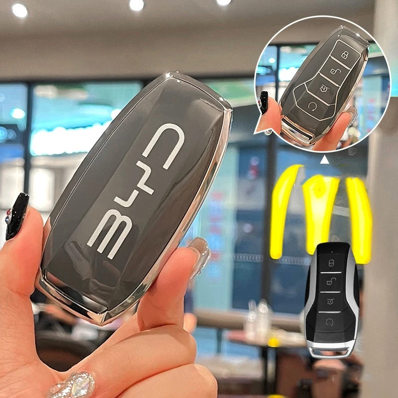 Soft TPU Car Key Case Cover Holder Key Bag For BYD Second Song Pro Tang Dm QIn PLUS MAX Yuan Generation Atto 3 Han EV Dolphin
Soft TPU Car Key Case Cover Holder Key Bag For BYD Second Song Pro Tang Dm QIn PLUS MAX Yuan Generation Atto 3 Han EV Dolphin
