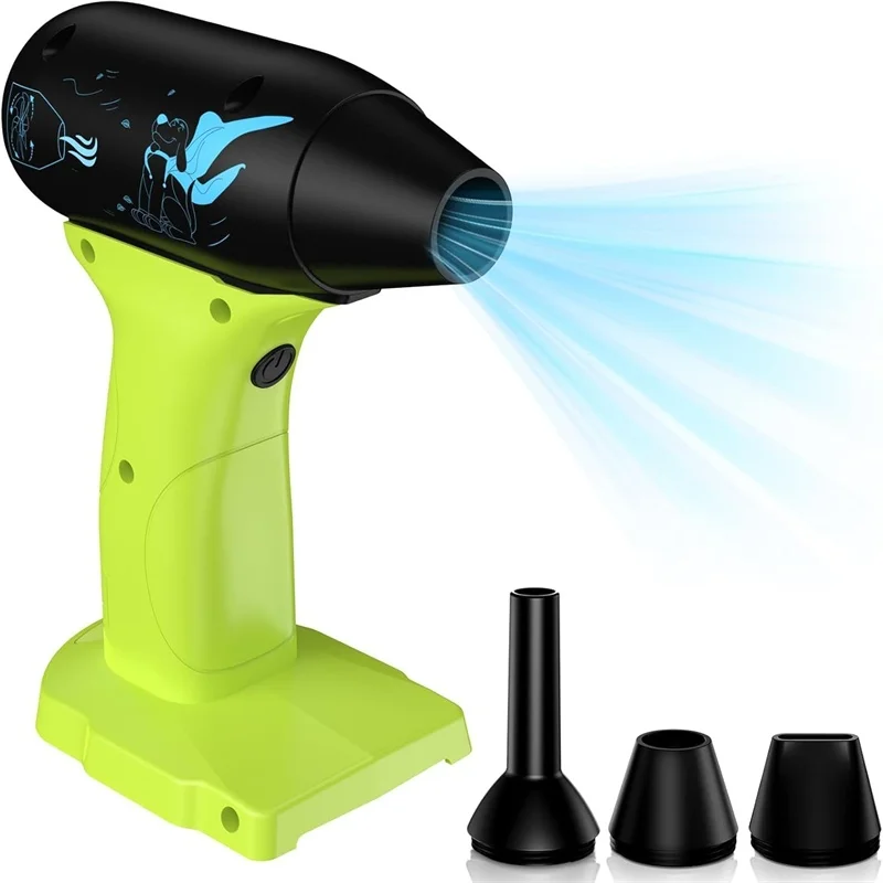 Jet Fan Mini Blower 350W Stepless Cordless Air Duster for Ryobi 18V Li-ion Battery with 3 Gear Adjustable Electric Air Duster
Jet Fan Mini Blower 350W Stepless Cordless Air Duster for Ryobi 18V Li-ion Battery with 3 Gear Adjustable Electric Air Duster