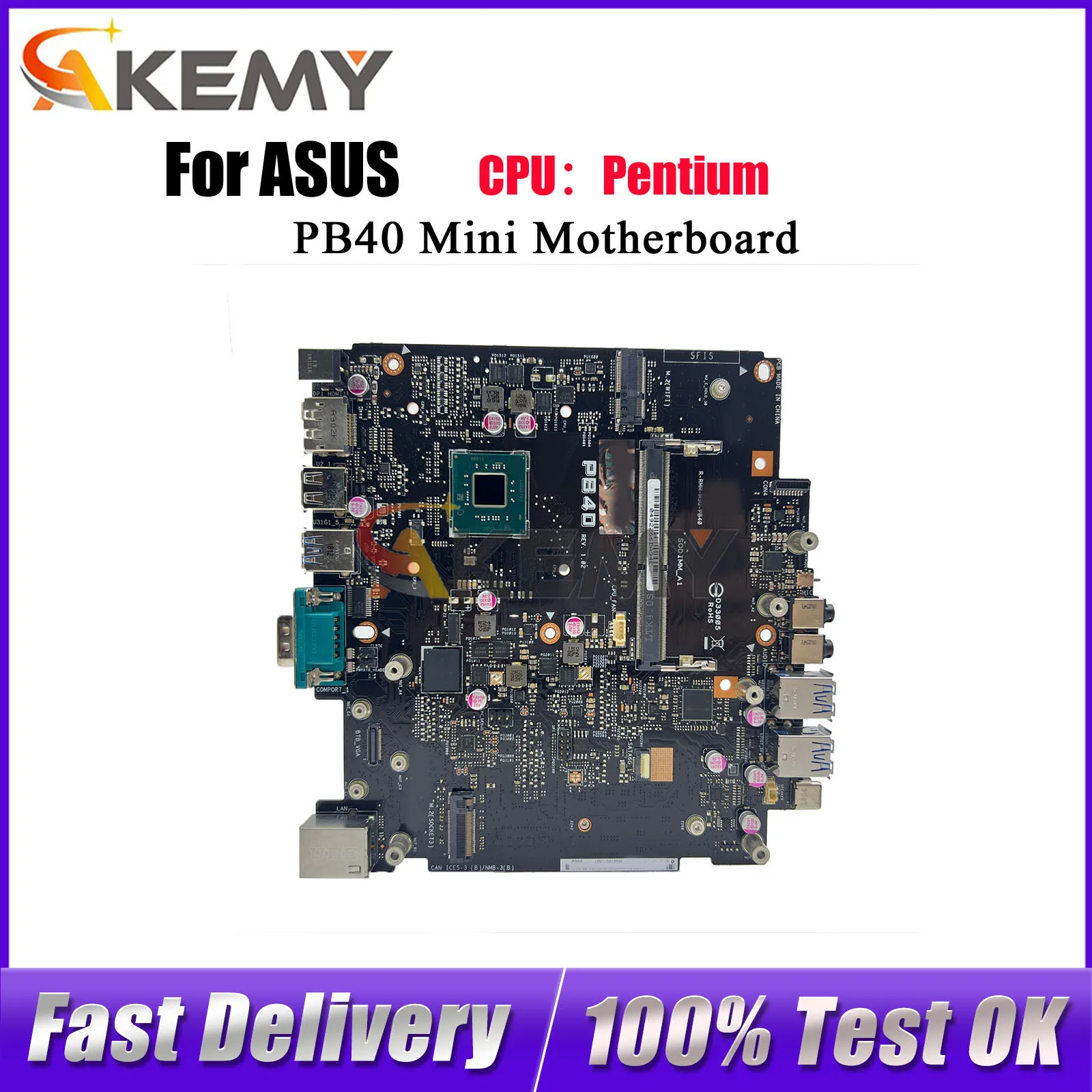 PB40 Laptop Motherboard For ASUS Mini PC PB40 PB40 Notebook Mainboard With Pentium CPU 100% tests OK fast shipping High quality
PB40 Laptop Motherboard For ASUS Mini PC PB40 PB40 Notebook Mainboard With Pentium CPU 100% tests OK fast shipping High quality
