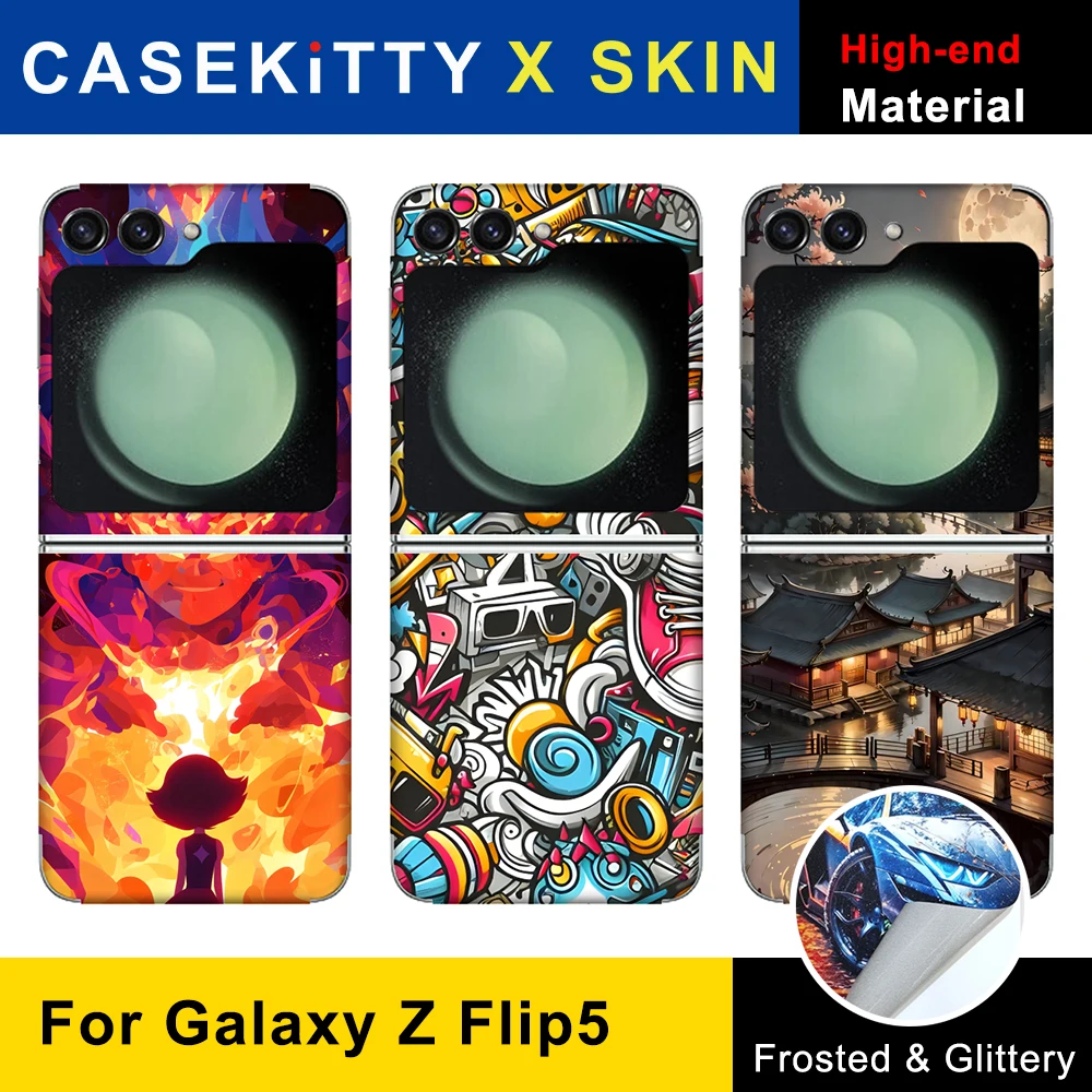 CASEKiTTY Skin Sticker For Samsung Galaxy Z Flip 5 Back Film Full Cover Protective Decal Wrap Side Frame Back Screen Protector
CASEKiTTY Skin Sticker For Samsung Galaxy Z Flip 5 Back Film Full Cover Protective Decal Wrap Side Frame Back Screen Protector