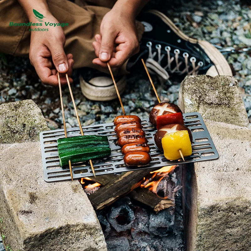 BIWEI Pure Titanium Camping Grill – Portable & Lightweight BBQ Grid for Outdoor Cooking
BIWEI Pure Titanium Camping Grill – Portable & Lightweight BBQ Grid for Outdoor Cooking