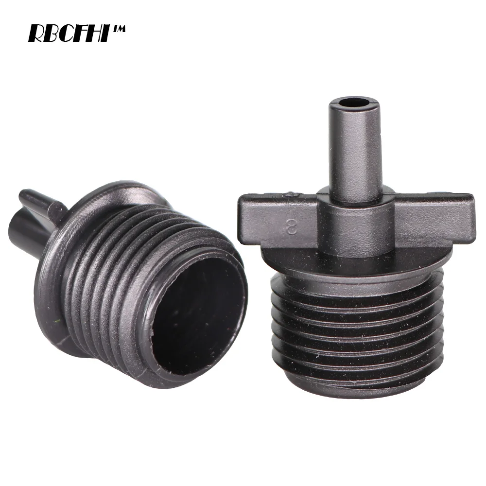 RBCFHI 200PCS Garden 1/2" Male Thread 6.0mm Connectors for Micro Nozzles Sprinklers Irrigation Watering 
RBCFHI 200PCS Garden 1/2" Male Thread 6.0mm Connectors for Micro Nozzles Sprinklers Irrigation Watering