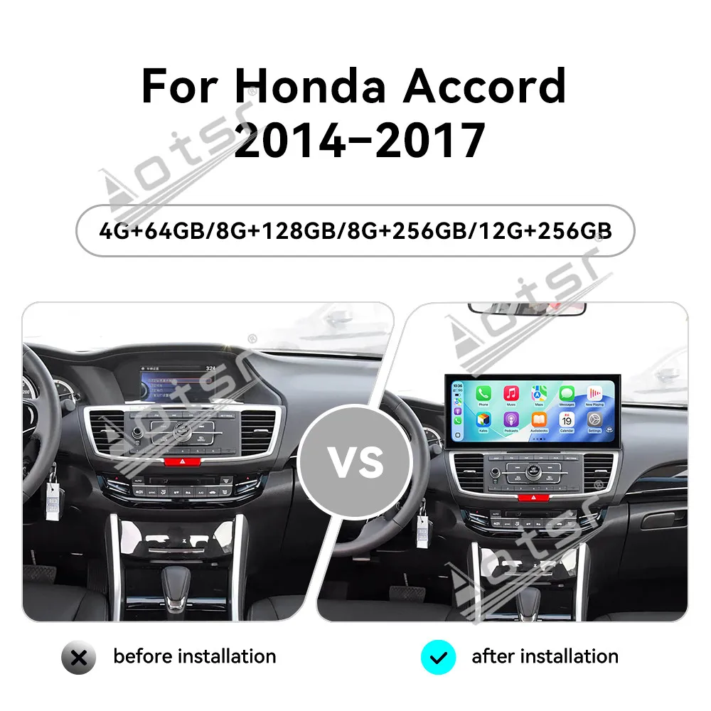 Для Honda Accord 2014-2017 Android 15 HD 15,8-дюймовый сенсорный экран Автомобильный радиоприемник Мультимедийный видеоплеер GPS-навигация Carplay Unit
Для Honda Accord 2014-2017 Android 15 HD 15,8-дюймовый сенсорный экран Автомобильный радиоприемник Мультимедийный видеоплеер GPS-навигация Carplay Unit