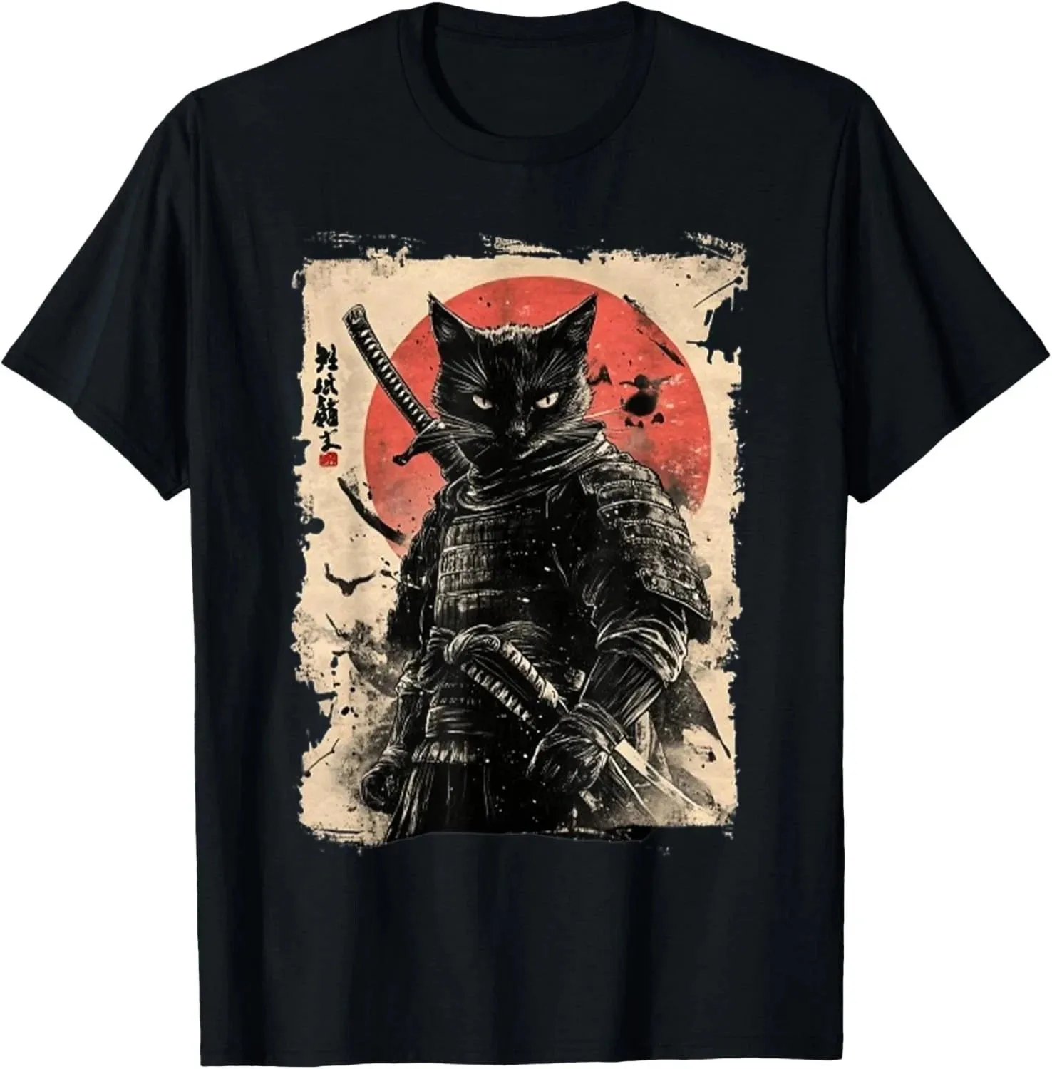 Anime-style samurai cat warrior art tee for all genders
Anime-style samurai cat warrior art tee for all genders