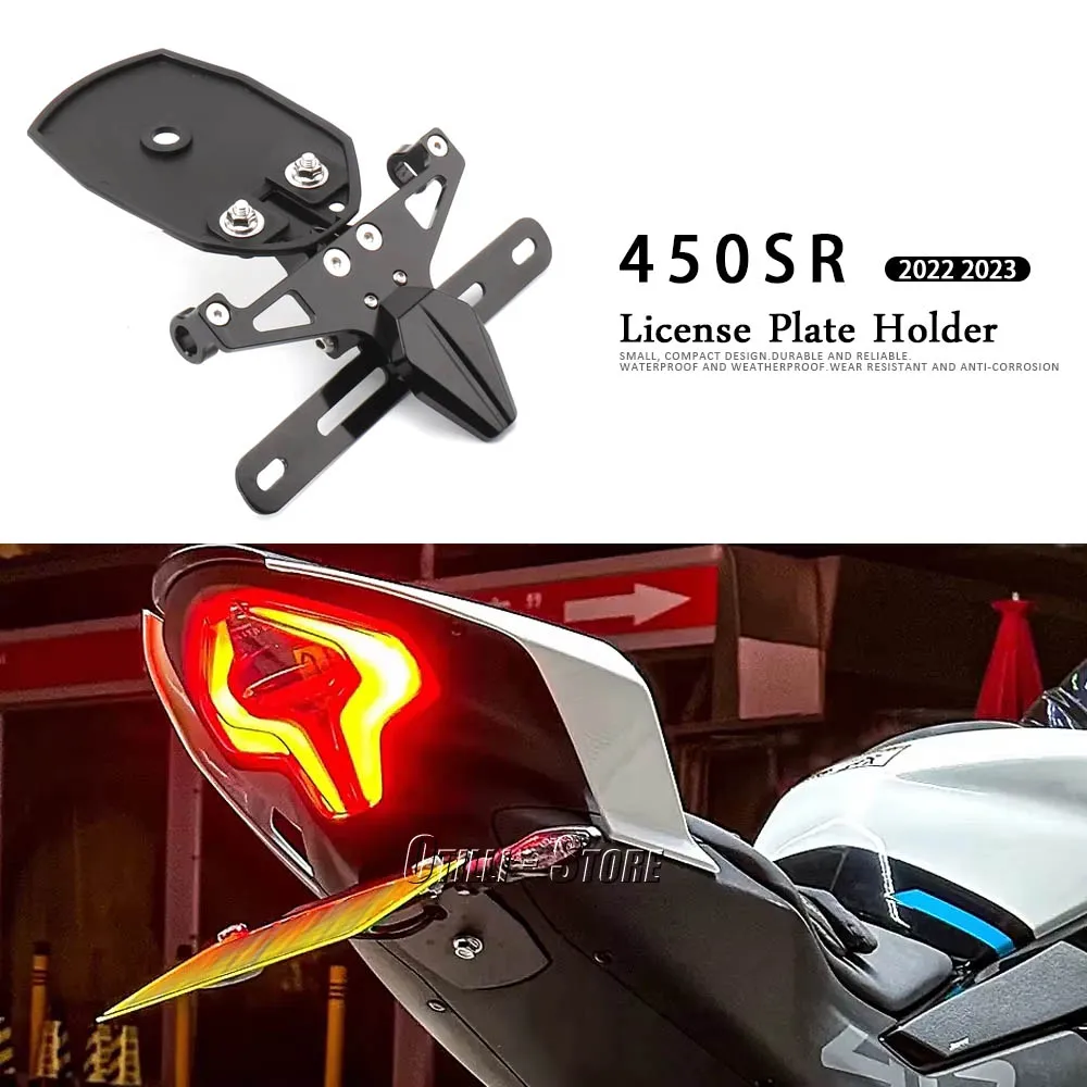 450 sr 2022 2023 New Motorcycle Accessories Rear License Plate Frame Number Plate Holder Aluminum Black For CFMOTO 450 SR 450SR
450 sr 2022 2023 New Motorcycle Accessories Rear License Plate Frame Number Plate Holder Aluminum Black For CFMOTO 450 SR 450SR