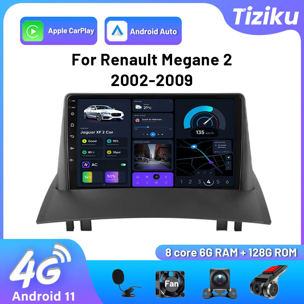 Автомобильный радиоприемник Android 13 DSP сабвуфер автомобильный стерео Carplay Android авто FM AM для Renault Megane 2 2002 2003 2004 2005 2006 2007-2009
Автомобильный радиоприемник Android 13 DSP сабвуфер автомобильный стерео Carplay Android авто FM AM для Renault Megane 2 2002 2003 2004 2005 2006 2007-2009