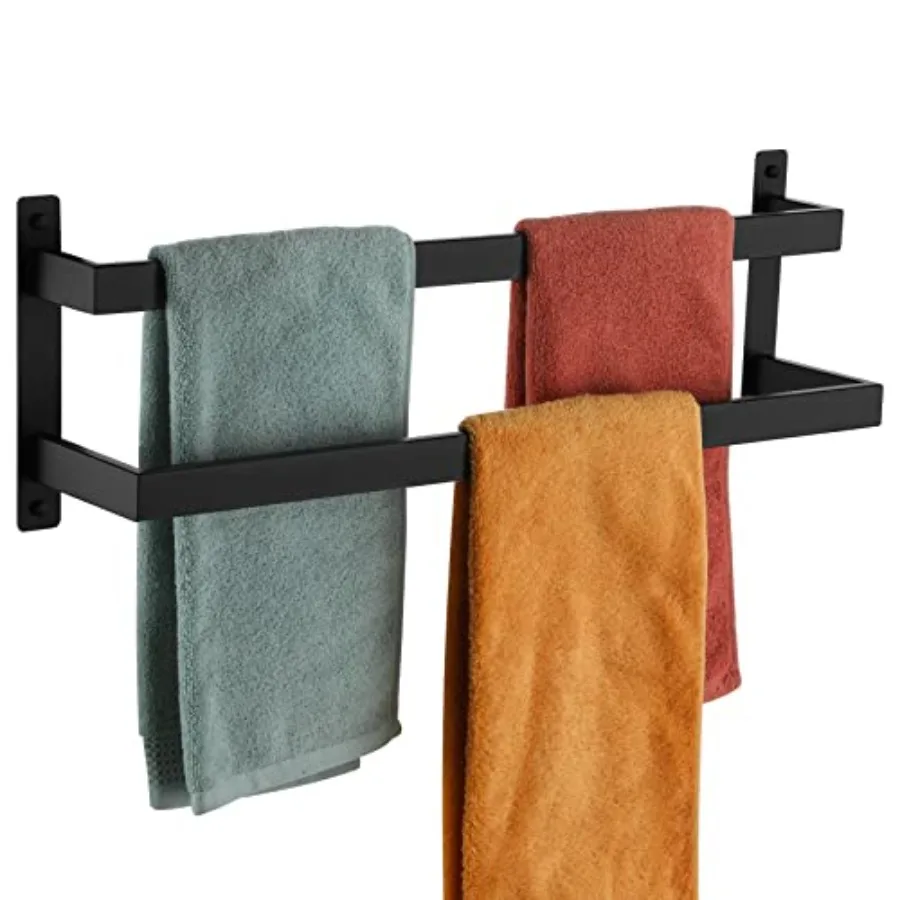 Towel Bars Black Bath Towel Holders 24-Inch Bathroom 2-Tiers Ladder Towel Rails Wall Mounted Towels Shelves Rack Stainless St
Towel Bars Black Bath Towel Holders 24-Inch Bathroom 2-Tiers Ladder Towel Rails Wall Mounted Towels Shelves Rack Stainless St