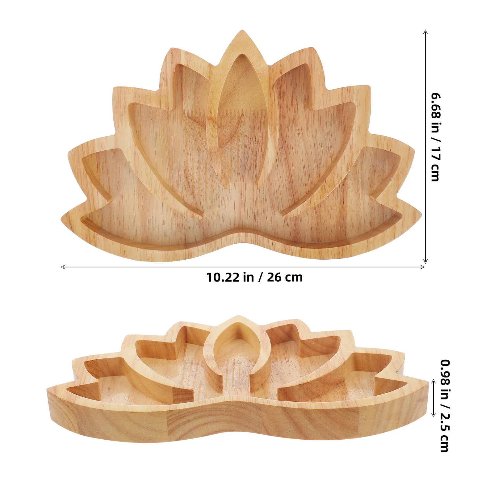 Wooden Lotus Shape Jewelry Display Tray Decorative Crystal Holder Bracelet Storage Tray for Home Stone Storage Base
Wooden Lotus Shape Jewelry Display Tray Decorative Crystal Holder Bracelet Storage Tray for Home Stone Storage Base
