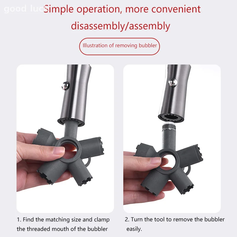 10 In 1 Faucet Aerator Removal Tool Faucet Aerator Key For Threaded Aerator/Aerator With Housing Cut Edge&Round
10 In 1 Faucet Aerator Removal Tool Faucet Aerator Key For Threaded Aerator/Aerator With Housing Cut Edge&Round