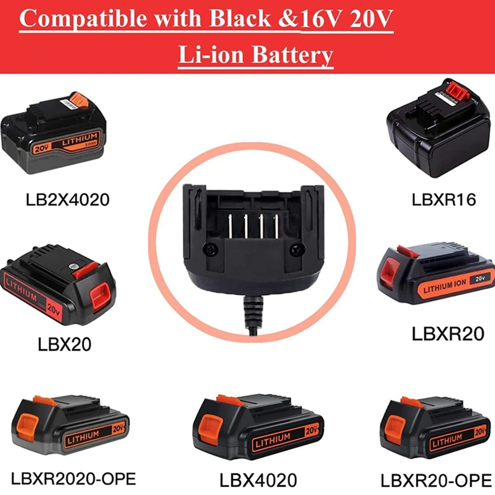 ABVS LCS1620 EU Plug Lithium- Battery For Black And Decker 14.4V 18V 20V Li- Battery LBXR20 LBXR20-OPE LB20
ABVS LCS1620 EU Plug Lithium- Battery For Black And Decker 14.4V 18V 20V Li- Battery LBXR20 LBXR20-OPE LB20