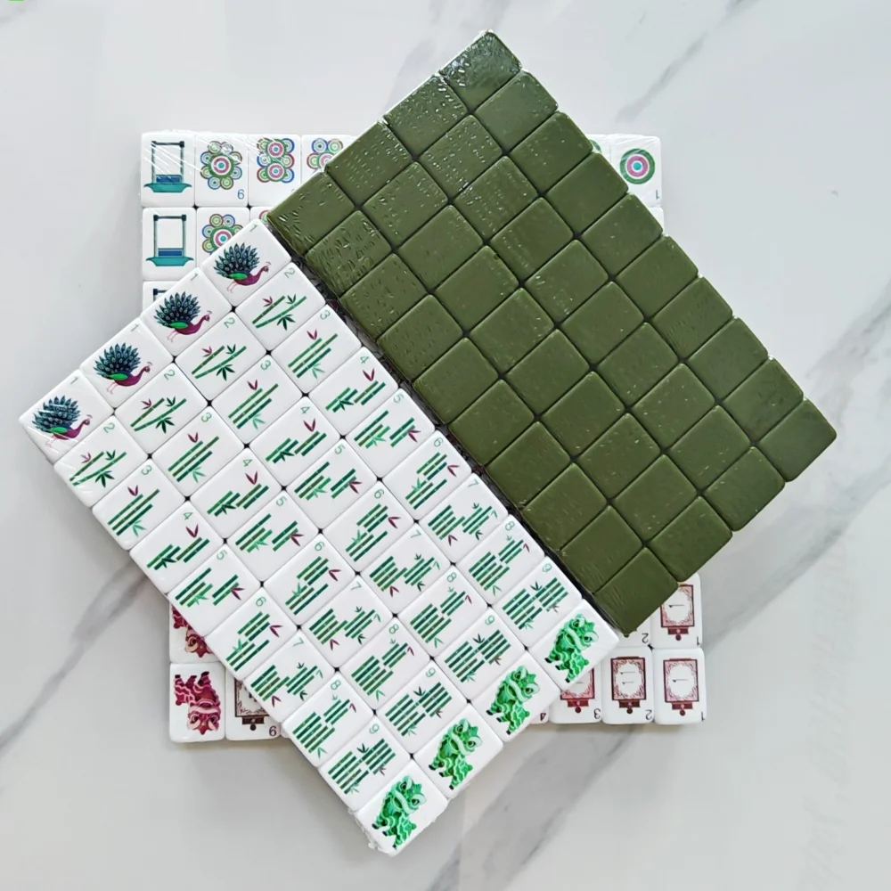 Hot Sale Olive Green Luxury Mahjong 160 Tiles 4-Layer Acrylic American Mahjong Set Board Game for Family Gift Portable Mah Jongg
Hot Sale Olive Green Luxury Mahjong 160 Tiles 4-Layer Acrylic American Mahjong Set Board Game for Family Gift Portable Mah Jongg