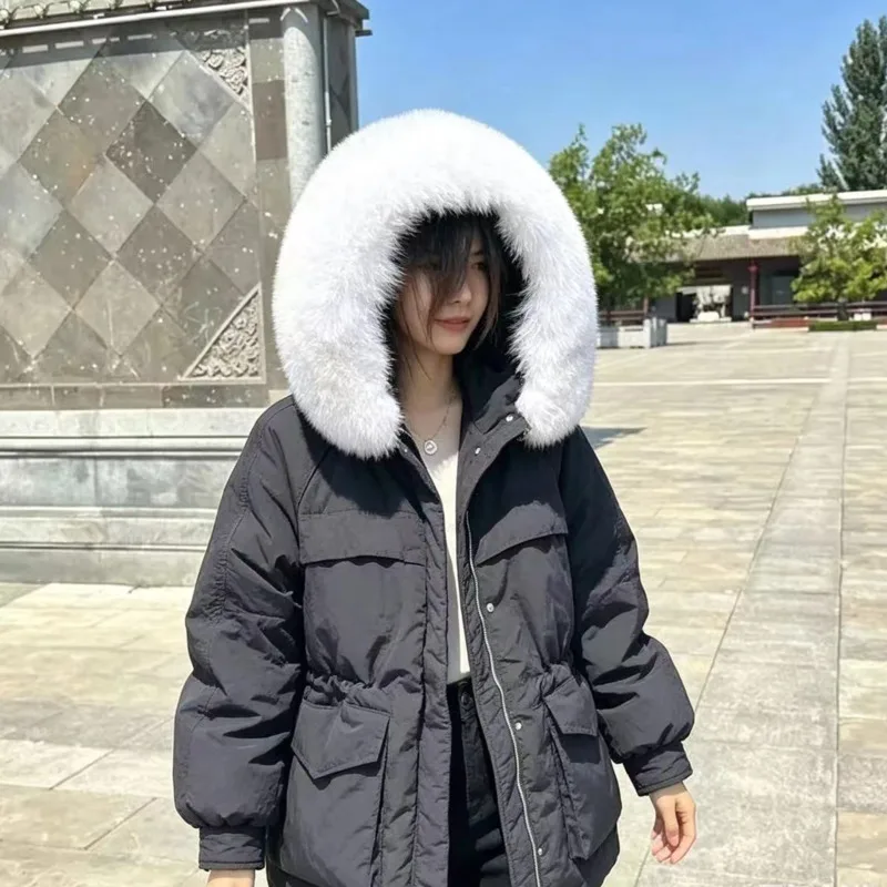 Real Fox Fur Collar Women Winter Large Size Neck Warmer Fur Scarf Thick Fur Scarf Shawl Female Coat Decorate Furry Fur Scarves
Real Fox Fur Collar Women Winter Large Size Neck Warmer Fur Scarf Thick Fur Scarf Shawl Female Coat Decorate Furry Fur Scarves
