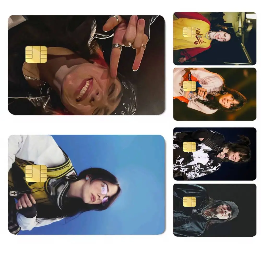 Singer-r Billie-e Eilish Credit Card HD Stickers Easy to replace, change card style anytime as you like
Singer-r Billie-e Eilish Credit Card HD Stickers Easy to replace, change card style anytime as you like