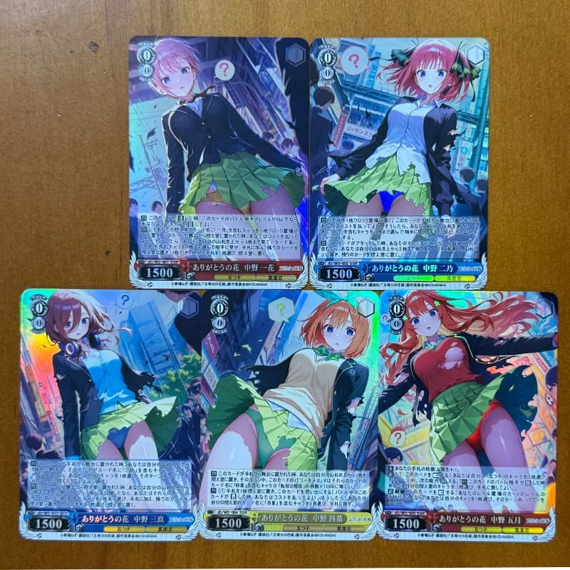 Diy the Quintessential Quintuplets Self Control Аниме Коллекционная флэш-карта с позолоченной подписью Коллекционный мультфильм 63x88 мм
Diy the Quintessential Quintuplets Self Control Аниме Коллекционная флэш-карта с позолоченной подписью Коллекционный мультфильм 63x88 мм