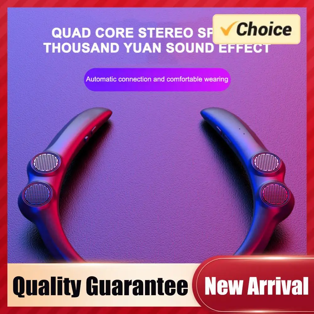 Портативная Bluetooth-совместимая колонка с креплением на шею, беспроводная стереосистема
Портативная Bluetooth-совместимая колонка с креплением на шею, беспроводная стереосистема