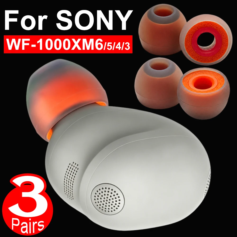 For Sony WF-1000XM6 WF-1000XM5/4 S/M/L Soft Memory Foam Eartips Silicone Replacement Earplugs Noise Canceling Foam Ear Buds Tips
For Sony WF-1000XM6 WF-1000XM5/4 S/M/L Soft Memory Foam Eartips Silicone Replacement Earplugs Noise Canceling Foam Ear Buds Tips