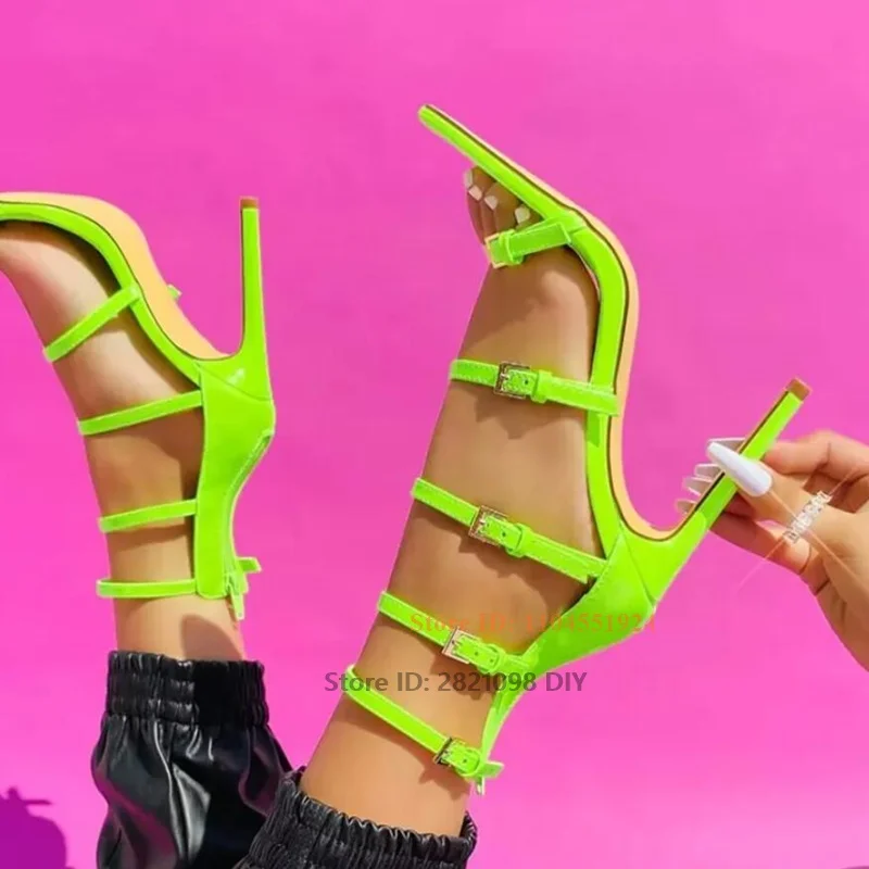 Fashion Multiple Buckle Pointed Toe Sandals Female Wedding Banquet Dress Shoes Stripper High Heel Stiletto Shoe
Fashion Multiple Buckle Pointed Toe Sandals Female Wedding Banquet Dress Shoes Stripper High Heel Stiletto Shoe
