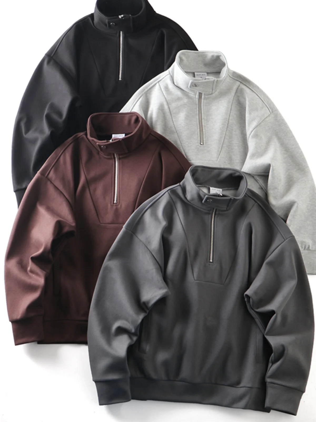 High-End Heavyweight Pure Cotton Knitted Loose oulder-Down f Zipper Stand Collar Long Sve Sweatirt Jaet Men Sprin...
High-End Heavyweight Pure Cotton Knitted Loose oulder-Down f Zipper Stand Collar Long Sve Sweatirt Jaet Men Sprin...