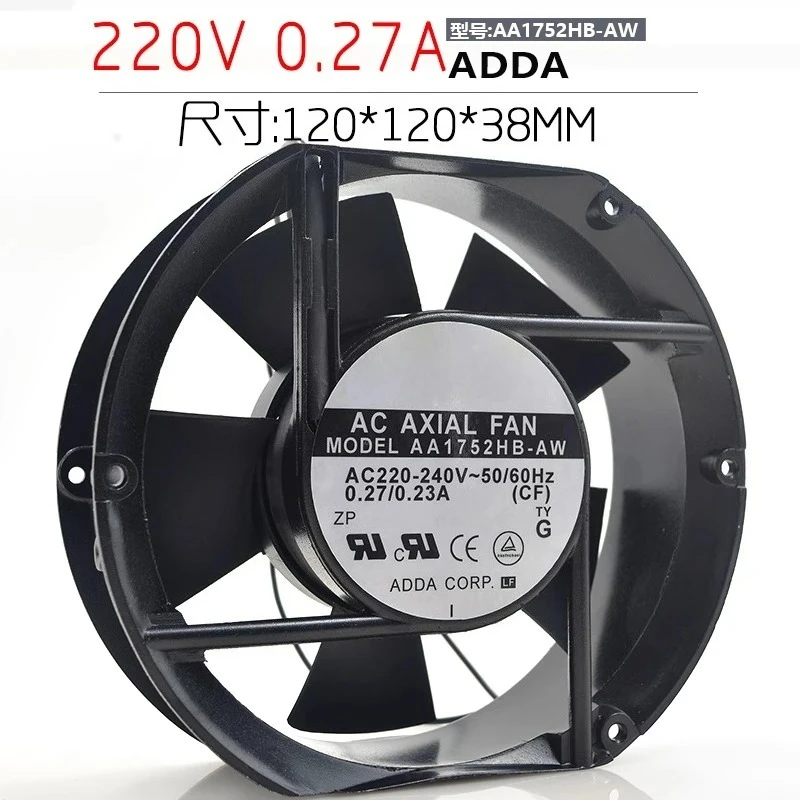 For ADDA AA1752HB-AT AC220V 0.27A 172x150x51mm 17CM Industrial Axial Cooling Fan
For ADDA AA1752HB-AT AC220V 0.27A 172x150x51mm 17CM Industrial Axial Cooling Fan
