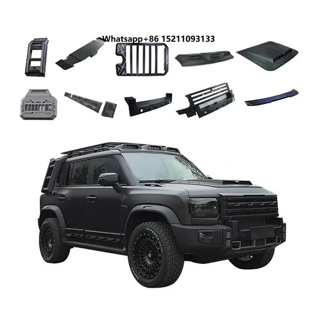 New Design for Jetour T2 Roof Rack Light Front Grill Hood Side Ladder City Hunter Body Kit for Jetour T2 Accessories 2025
New Design for Jetour T2 Roof Rack Light Front Grill Hood Side Ladder City Hunter Body Kit for Jetour T2 Accessories 2025