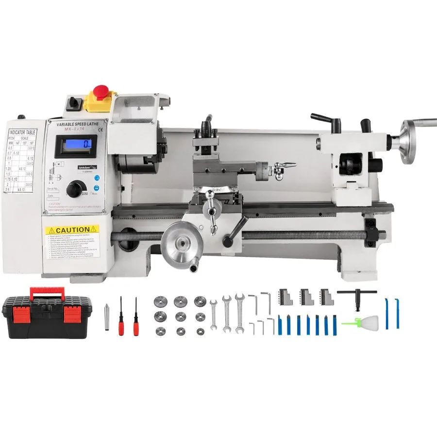 Mini Metal Lathe 8x14 Mini Lathe Machine 2250 PRM Variable Speed Change Precision Mini Lathe 650W Metal Working Lathe Small Me
Mini Metal Lathe 8x14 Mini Lathe Machine 2250 PRM Variable Speed Change Precision Mini Lathe 650W Metal Working Lathe Small Me