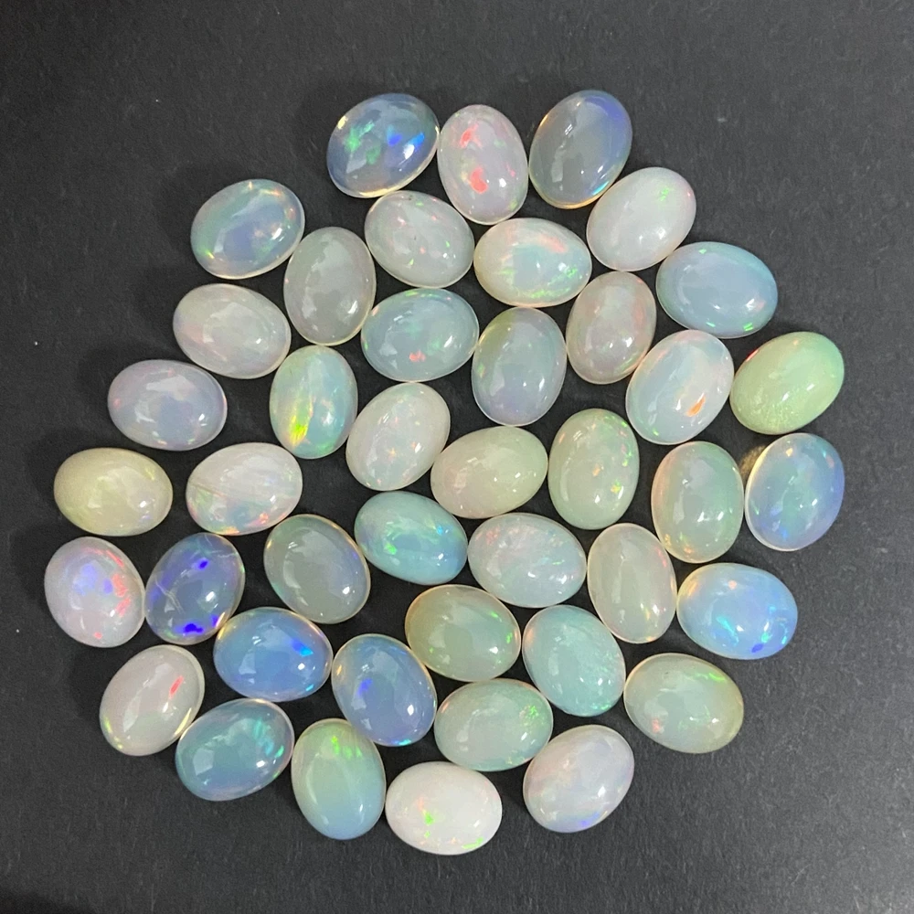 10 Pieces 1 Bag Flat Bottom Oval Cabochon 4x6mm Original Gemstone 100% Natural White Opal Stone
10 Pieces 1 Bag Flat Bottom Oval Cabochon 4x6mm Original Gemstone 100% Natural White Opal Stone