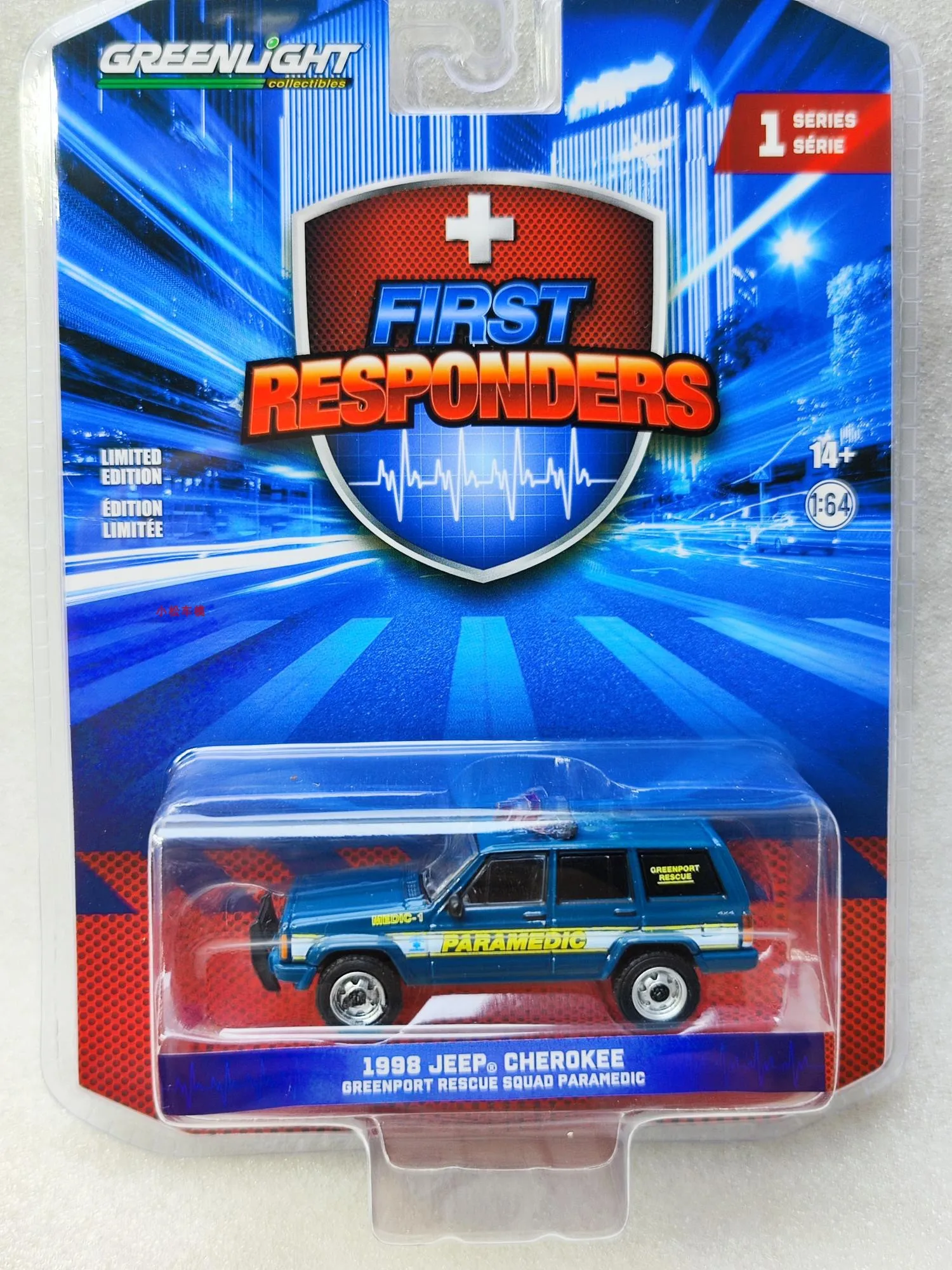 GreenLight 1:64 1998, Jeep Cherokee New York Greenport Rescue Team, работник первой помощи, модели автомобилей из сплава, предметы коллекционирования, детский подарок
GreenLight 1:64 1998, Jeep Cherokee New York Greenport Rescue Team, работник первой помощи, модели автомобилей из сплава, предметы коллекционирования, детский подарок