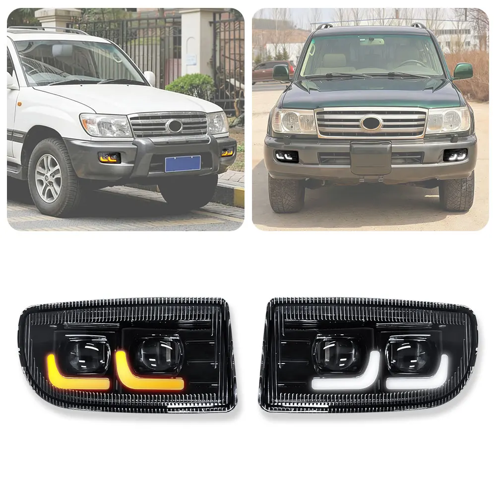 Clear Lens Fog Lights Bumper Lamps For Land Cruiser 100 LC100 1998-2007 Fog light assembly with DRL pair
Clear Lens Fog Lights Bumper Lamps For Land Cruiser 100 LC100 1998-2007 Fog light assembly with DRL pair
