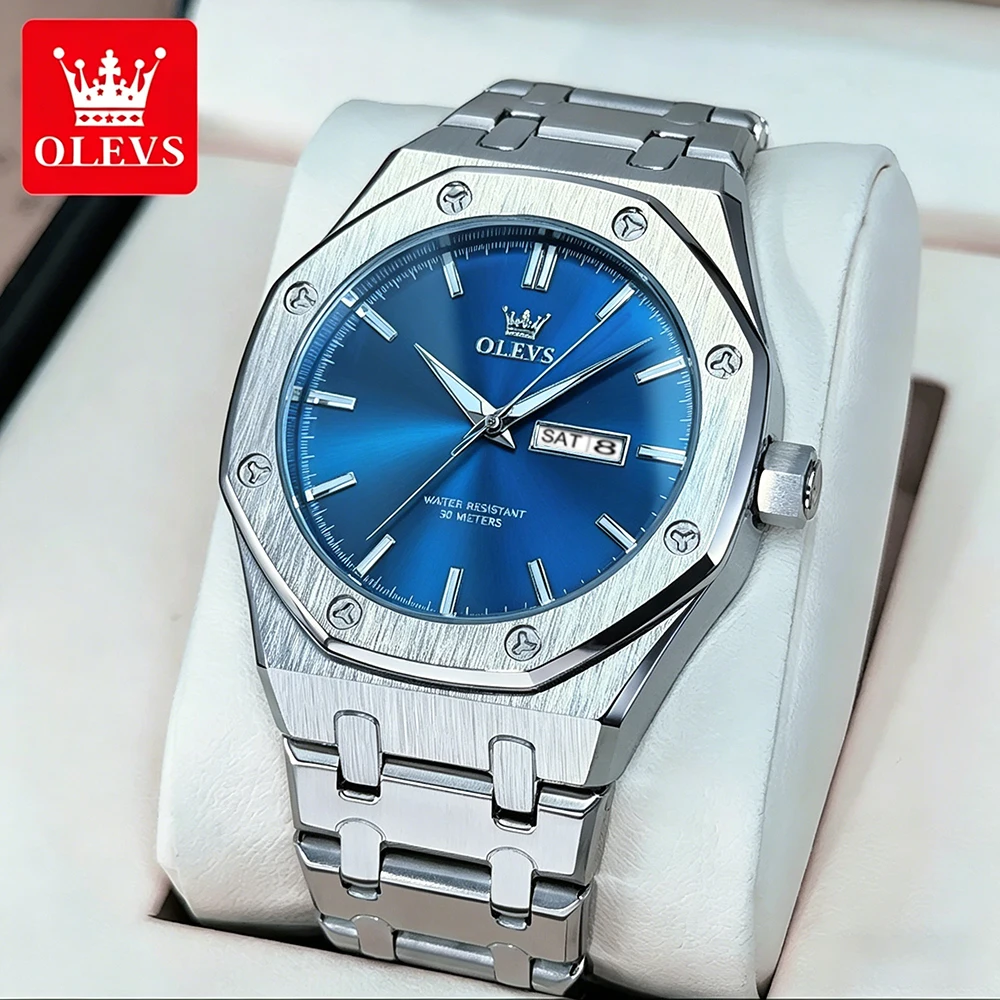 OLEVS Men's Watches Trend Classic Fine Steel Original Brand Quartz Wristwatch Waterproof Luminous Date Week Fashion Dress 3726
OLEVS Men's Watches Trend Classic Fine Steel Original Brand Quartz Wristwatch Waterproof Luminous Date Week Fashion Dress 3726