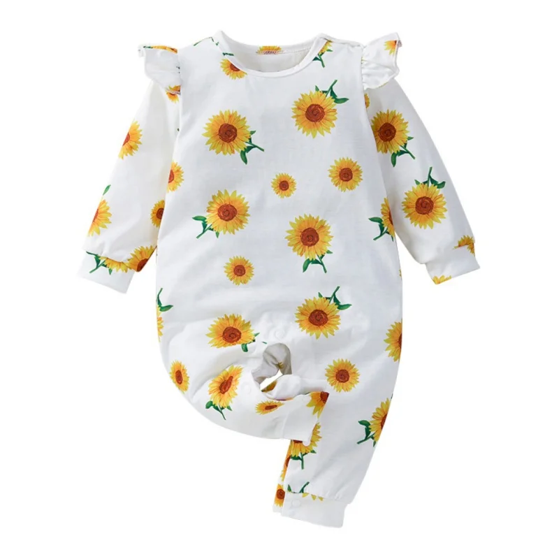 Spring Autumn Baby Girl Boy Jumpsuit Printed With Polka Dot Sunflower Pattern Long Sleeved Crawling Suit Clothing
Spring Autumn Baby Girl Boy Jumpsuit Printed With Polka Dot Sunflower Pattern Long Sleeved Crawling Suit Clothing