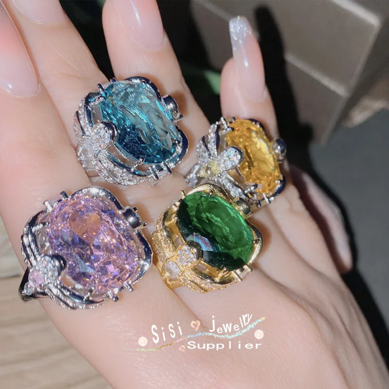 ML-YSS Moissanite Style SIsi new aquamarine topaz ring women extra large 15 carat coloured emerald spinel ring
ML-YSS Moissanite Style SIsi new aquamarine topaz ring women extra large 15 carat coloured emerald spinel ring