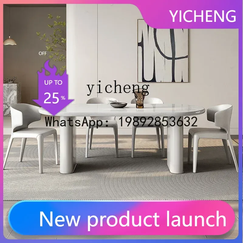 LYY Modern Minimalist French Style High-End White Marble Oval Dining Table Luxury Stone Dining Table
LYY Modern Minimalist French Style High-End White Marble Oval Dining Table Luxury Stone Dining Table