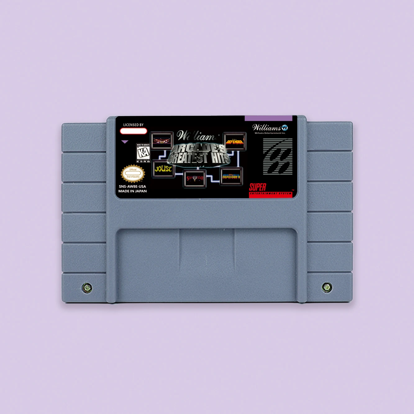 18-битная экшн-игровая карта Williams Greatest Hits для США, NTSC, европейская версия PAL, игровая консоль SNES
18-битная экшн-игровая карта Williams Greatest Hits для США, NTSC, европейская версия PAL, игровая консоль SNES
