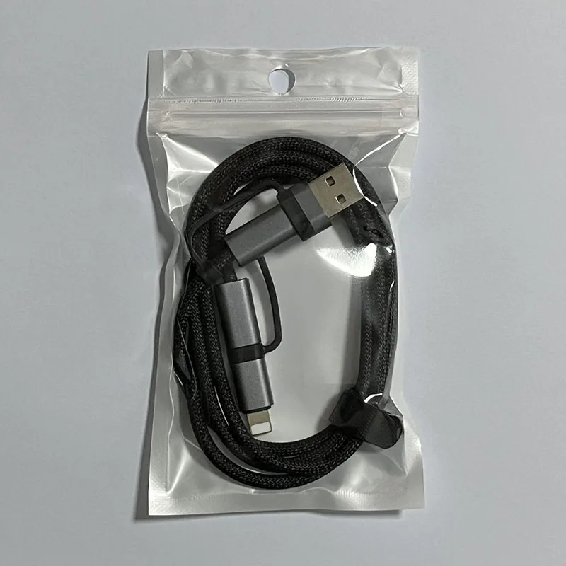 10PCS 20W PD Fast Charging Cable 4 in 1 USB Type C for Lightning Cable Braid 60W Multi-Function Charger Cord USB-A
10PCS 20W PD Fast Charging Cable 4 in 1 USB Type C for Lightning Cable Braid 60W Multi-Function Charger Cord USB-A