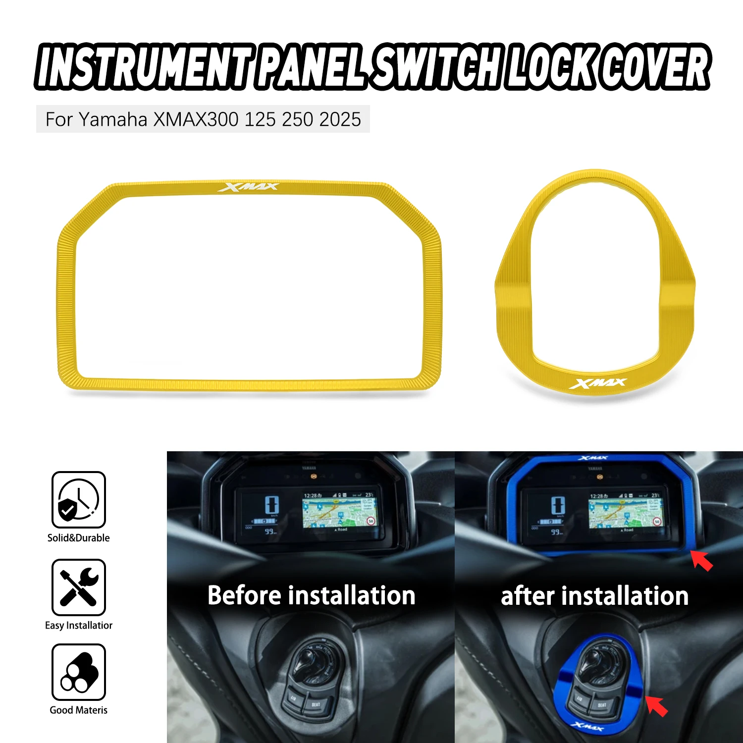 Screen Protector Dashboard Electric Door Lock Switch Cover Cap Protector Motorcycle For YAMAHA XMAX125 XMAX250 XMAX300 2025
Screen Protector Dashboard Electric Door Lock Switch Cover Cap Protector Motorcycle For YAMAHA XMAX125 XMAX250 XMAX300 2025