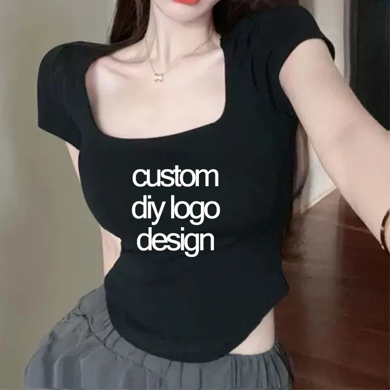 Custom Diy Logo Design Collar Short Sleeves T-Shirt Women Summer Cropped Top Slim Fit Niche Unique Fashion Women's Clothing
Custom Diy Logo Design Collar Short Sleeves T-Shirt Women Summer Cropped Top Slim Fit Niche Unique Fashion Women's Clothing