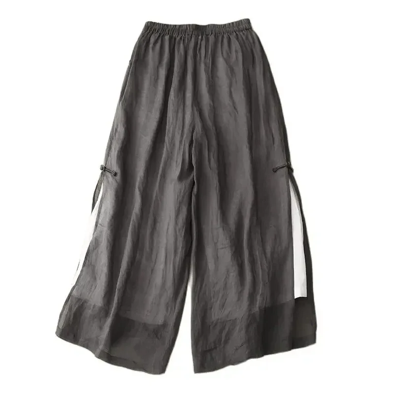 Gray Cotton Linen Casual Elastic High Waist with Lining Women's Pants Wide Leg Ankle-Length Pants for Women Clothing Fashion
Gray Cotton Linen Casual Elastic High Waist with Lining Women's Pants Wide Leg Ankle-Length Pants for Women Clothing Fashion