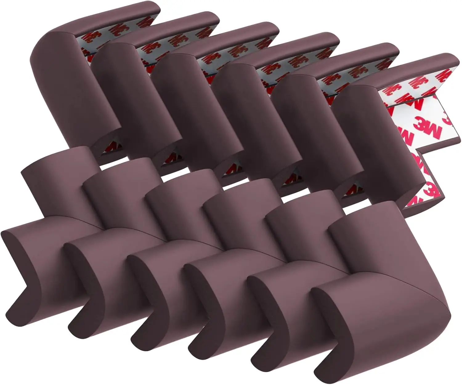 12 Pack Soft Corner Protector Baby Proofing Edge Guards for Furniture Safety, Pre-Taped Rubber Covers in Brown
12 Pack Soft Corner Protector Baby Proofing Edge Guards for Furniture Safety, Pre-Taped Rubber Covers in Brown