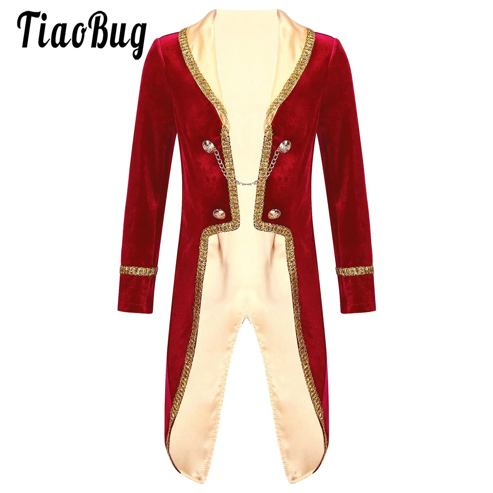 Kids Boys Prince Coat Carnival Costume Long Sleeve Tuxedo Jacket Baby Toddlers Vintage Royal Court Halloween Cosplay Theme Party
Kids Boys Prince Coat Carnival Costume Long Sleeve Tuxedo Jacket Baby Toddlers Vintage Royal Court Halloween Cosplay Theme Party