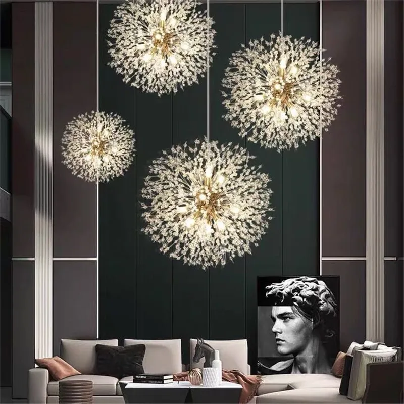 Modern Crystal Dandelion Pendant Lamp Art Crystal LED Hanging Lighting Cafe Dinning Room Restaurant Hotel Bar Suspension Light
Modern Crystal Dandelion Pendant Lamp Art Crystal LED Hanging Lighting Cafe Dinning Room Restaurant Hotel Bar Suspension Light