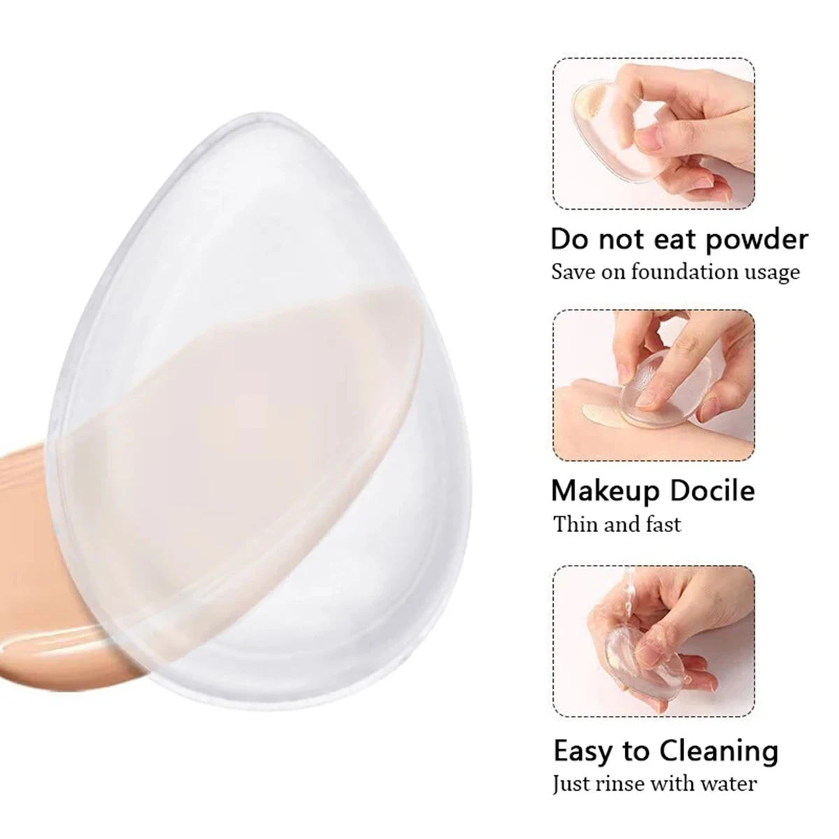 New Hot Silicone Sponge Mixer Silicone Sponge Makeup Puff For Foundation Make-up Bb Cream Beauty Essence Makeup Puff
New Hot Silicone Sponge Mixer Silicone Sponge Makeup Puff For Foundation Make-up Bb Cream Beauty Essence Makeup Puff