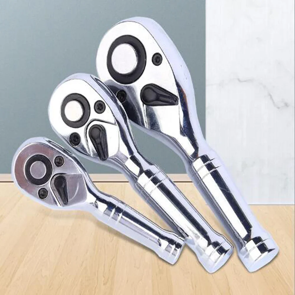 72 Teeth Quick Socket Mini Ratchet Wrench Spanner 1/4 3/8 1/2 Big Medium and Small Fly Two-way Horns Short Handle Repair Tool
72 Teeth Quick Socket Mini Ratchet Wrench Spanner 1/4 3/8 1/2 Big Medium and Small Fly Two-way Horns Short Handle Repair Tool