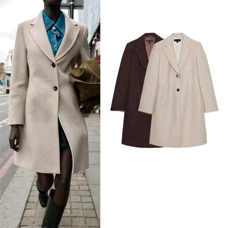 Fall New Women's Casual Long Sve Turn-down Collar Soft oulder Pad Coat Simple Sle Commute Straight Tube Polyester Fiber
Fall New Women's Casual Long Sve Turn-down Collar Soft oulder Pad Coat Simple Sle Commute Straight Tube Polyester Fiber